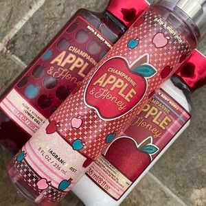 Champagne, apple and honey